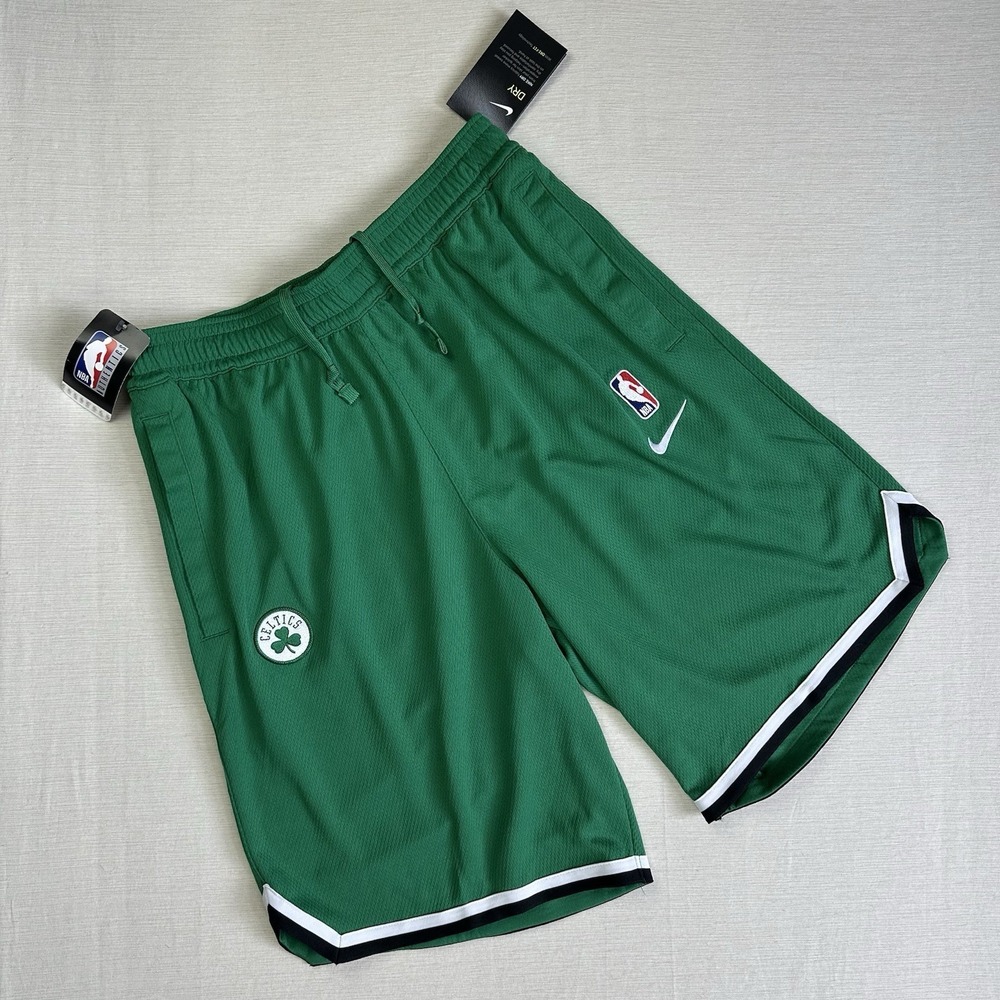 NWT Nike NBA Practice Shorts Boston Celtics Team 9.5" Inseam Men L Green